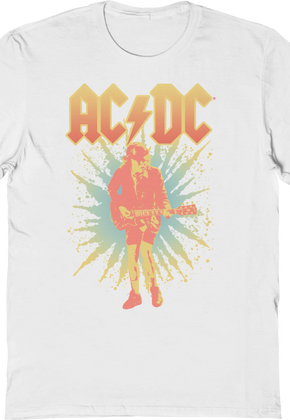 Angus Young Burst Photo ACDC T-Shirt