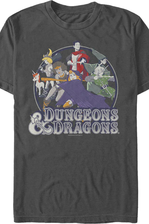 Animated Group Picture Dungeons & Dragons T-Shirtmain product image