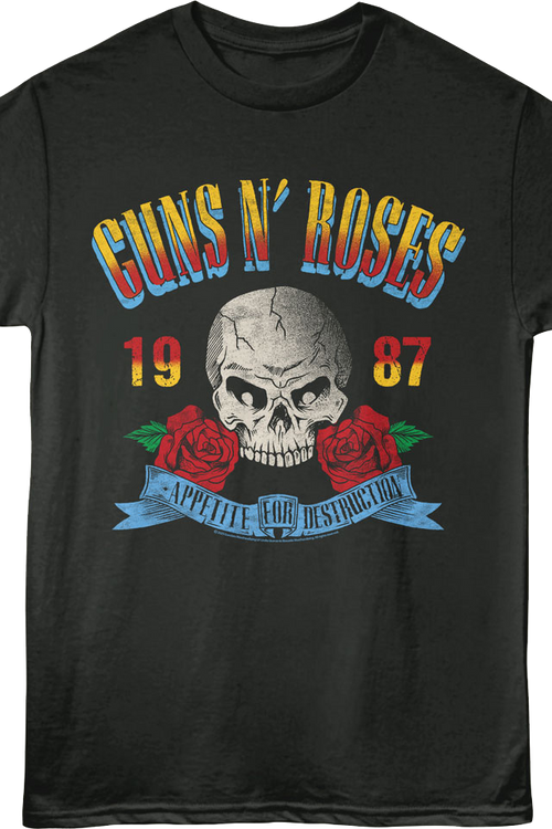 Appetite For Destruction 1987 Guns N' Roses T-Shirtmain product image