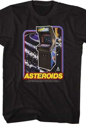 Asteroids Arcade Cabinet Atari T-Shirt