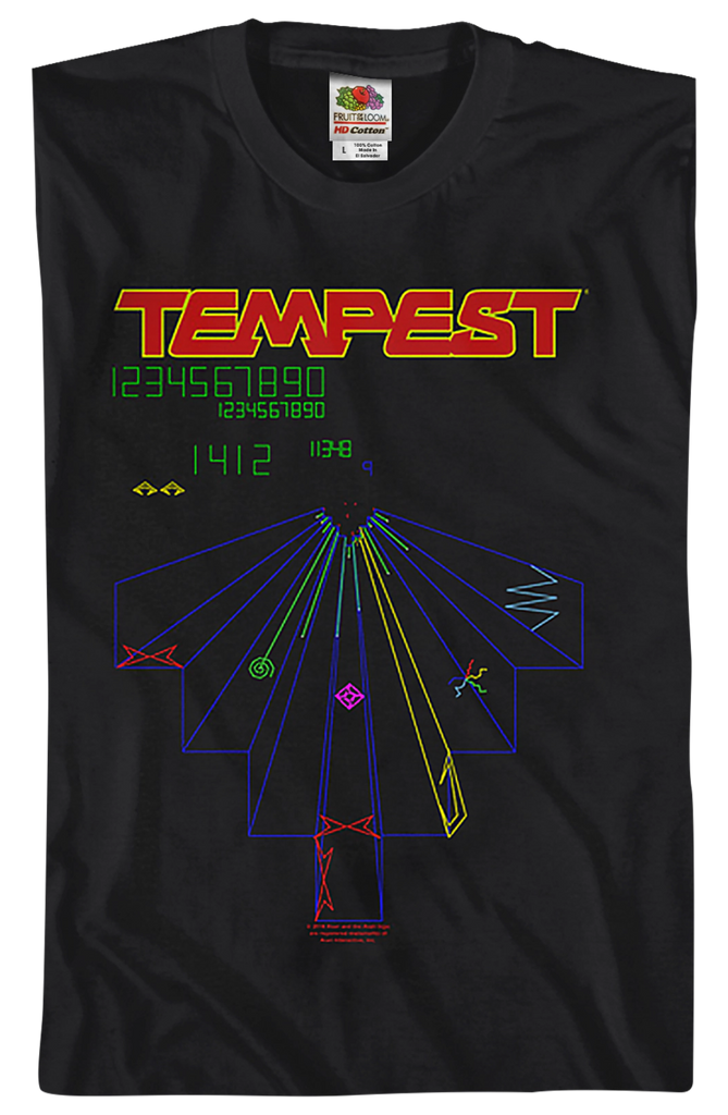 Atari Tempest T-Shirt: Atari Mens T-Shirt