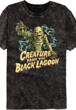 Attack Pose Creature From The Black Lagoon Mineral Wash T-Shirt