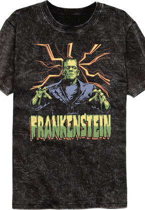 Attack Pose Frankenstein Mineral Wash T-Shirt