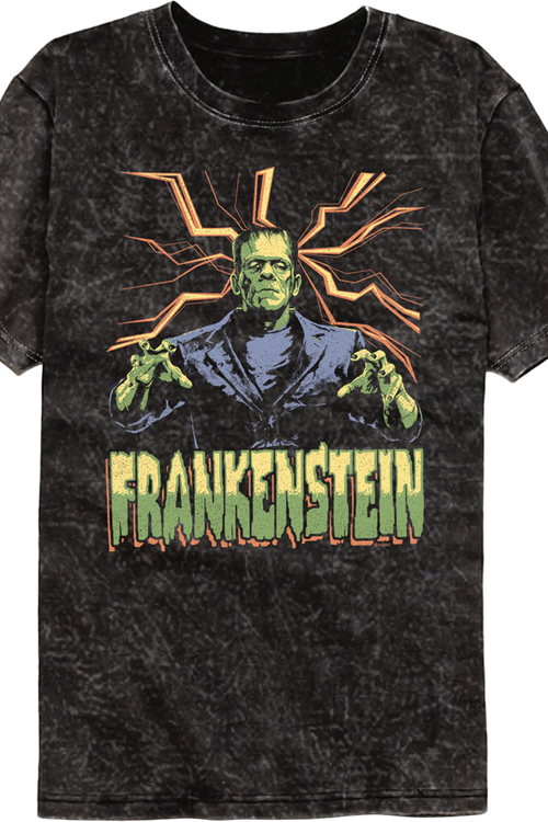 Attack Pose Frankenstein Mineral Wash T-Shirtmain product image