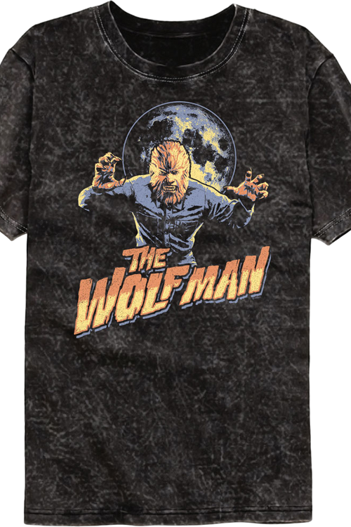 Attack Pose Wolf Man Mineral Wash T-Shirtmain product image