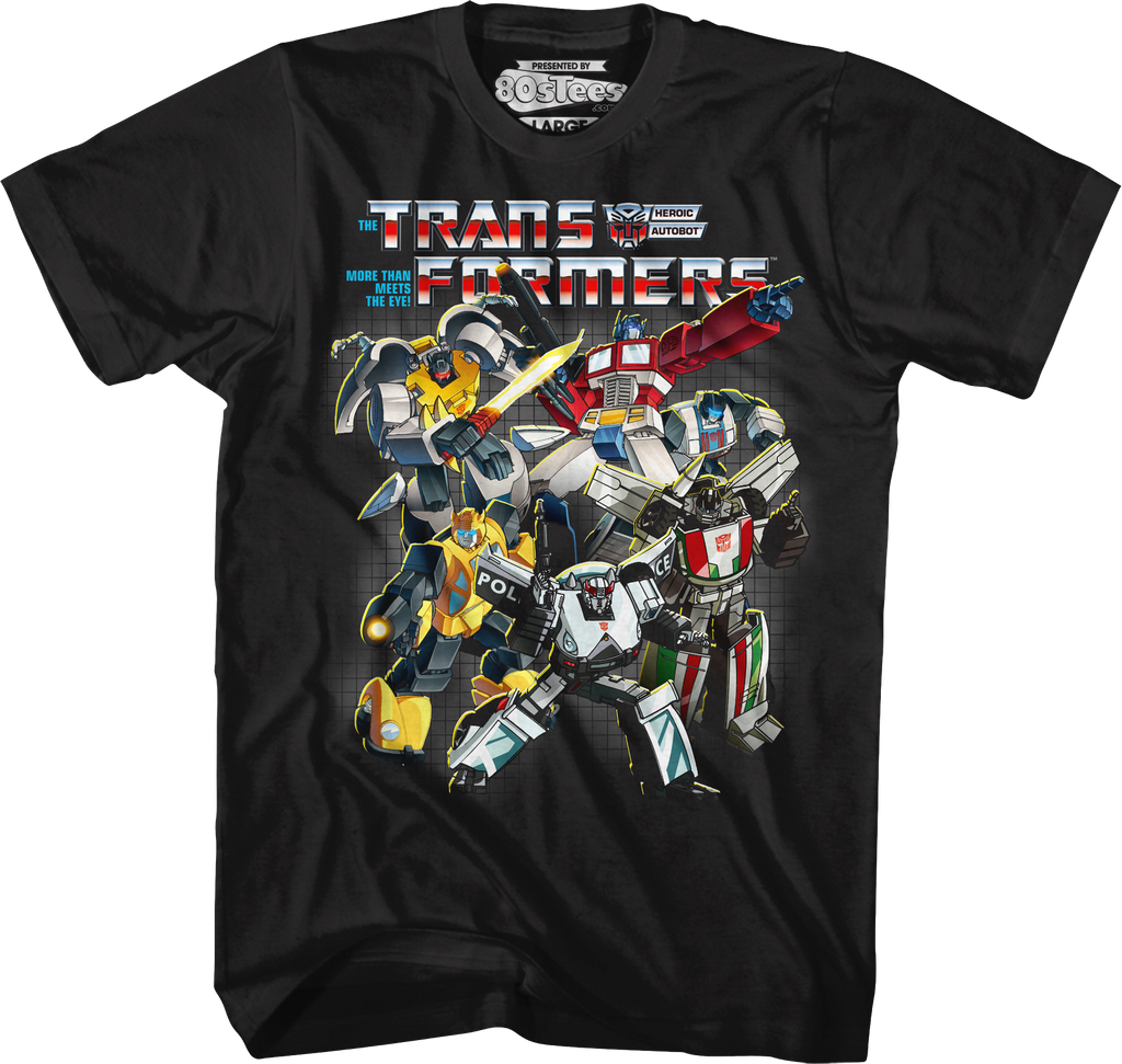 Autobots Collage Transformers T-Shirt: Transformers Mens T-Shirt