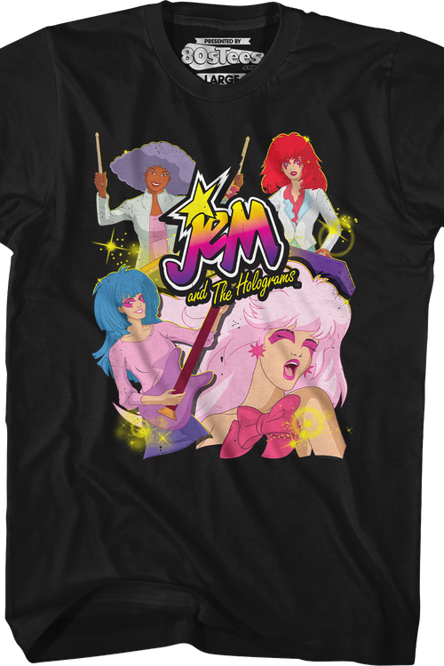 Band Collage Jem And The Holograms T-Shirtmain product image