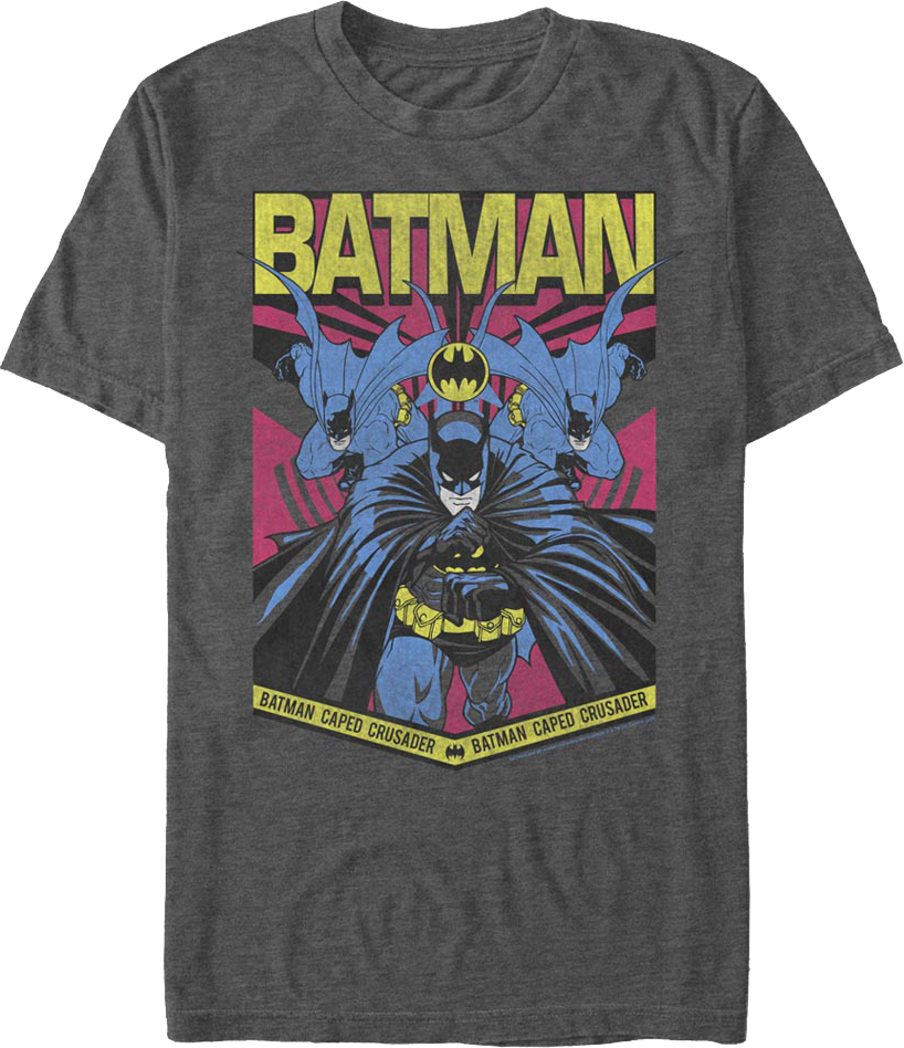 Batman Caped Crusader Collage DC Comics T-Shirt