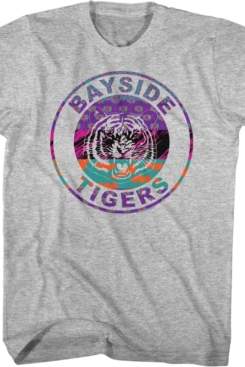 Bayside Tigers Retro Patterns Saved By The Bell T-Shirtmain product image