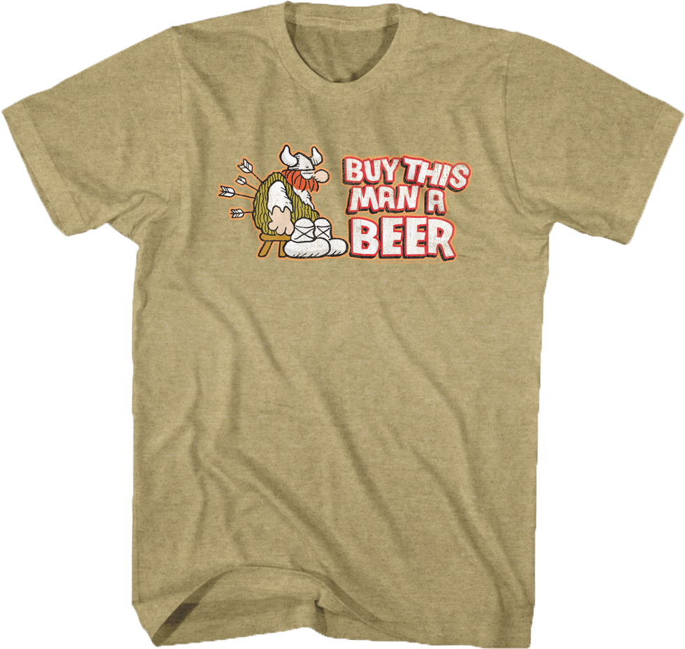 Beer Hagar The Horrible T-Shirt: Hagar The Horrible Mens T-Shirt