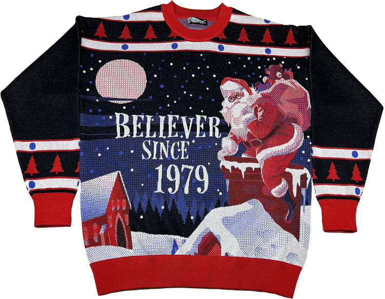 Believer Since 1979 Knitted Christmas Sweatermain product image