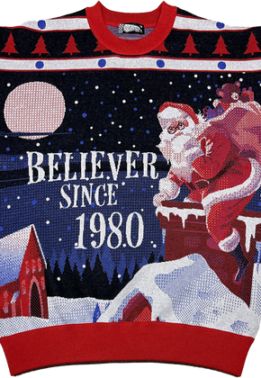 Believer Since 1980 Knitted Christmas Sweater