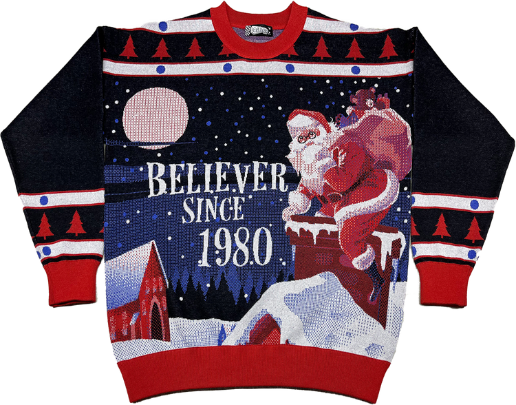 Believer Since 1980 Knitted Christmas Sweatermain product image