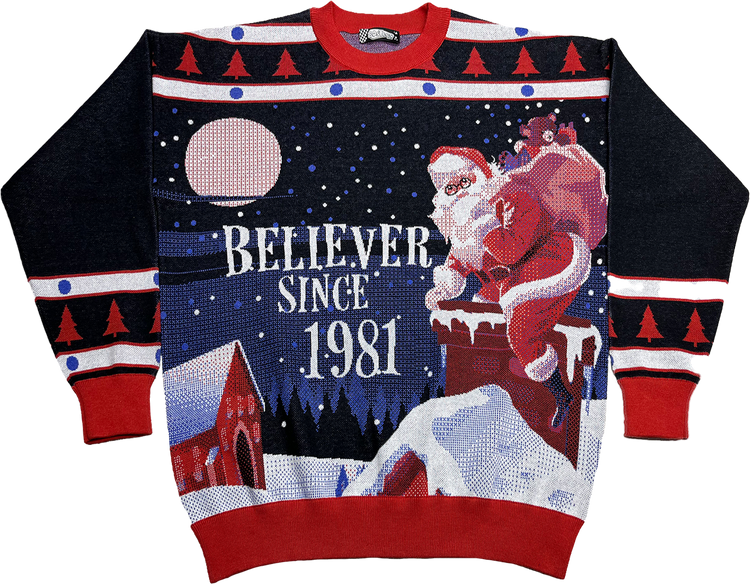 Believer Since 1981 Knitted Christmas Sweatermain product image