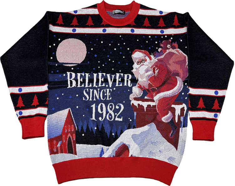 Believer Since 1982 Knitted Christmas Sweatermain product image