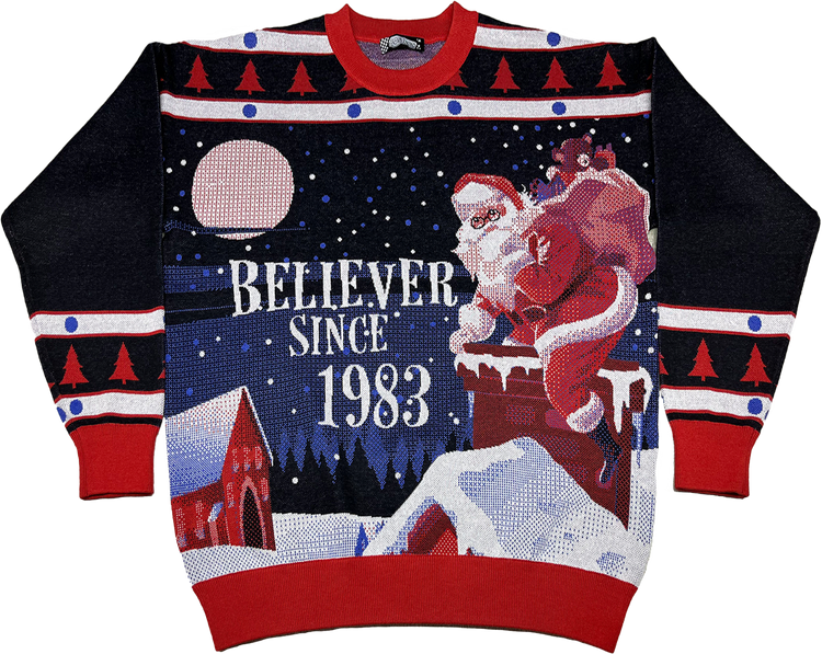 Believer Since 1983 Knitted Christmas Sweatermain product image