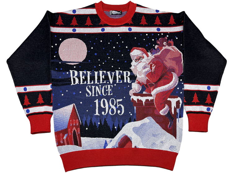 Believer Since 1985 Knitted Christmas Sweatermain product image