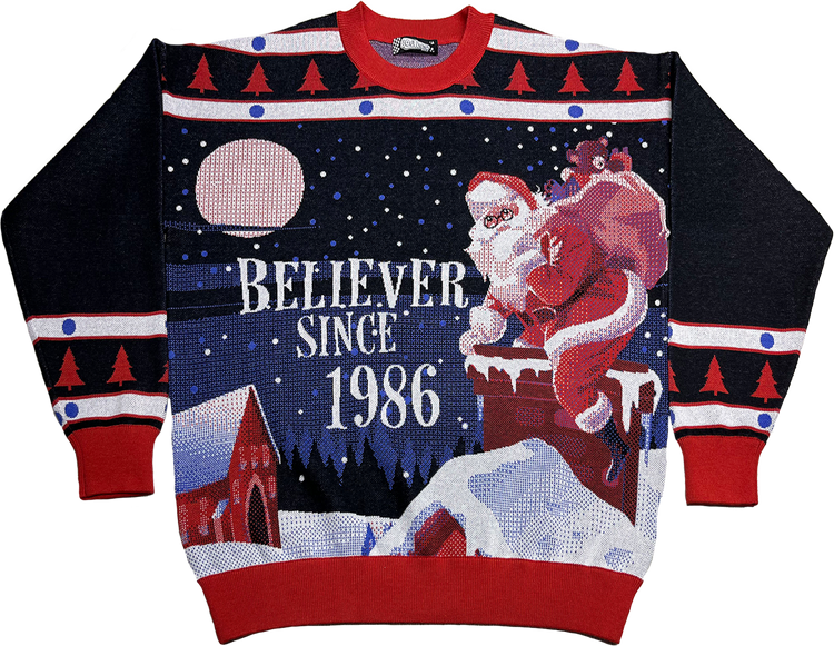 Believer Since 1986 Knitted Christmas Sweatermain product image