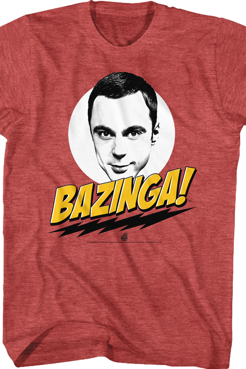 Big Bang Bazinga T-shirt Theory T-Shirt: Theory, Bazinga Mens Big Bang