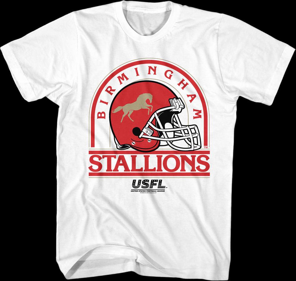 Birmingham Stallions Helmet USFL T-Shirt