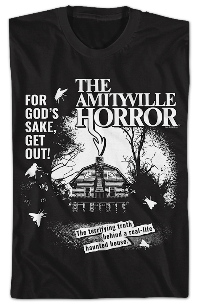 Black And White Haunted House Amityville Horror T-Shirt