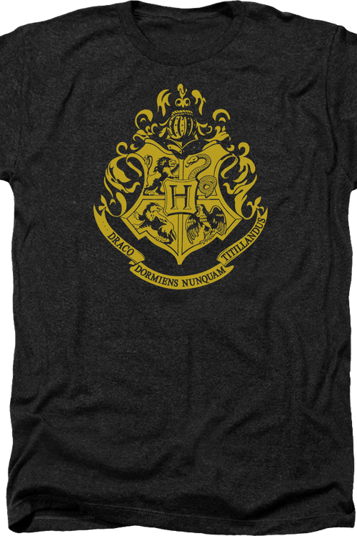 Black Heather Hogwarts Crest Harry Potter T-Shirtmain product image