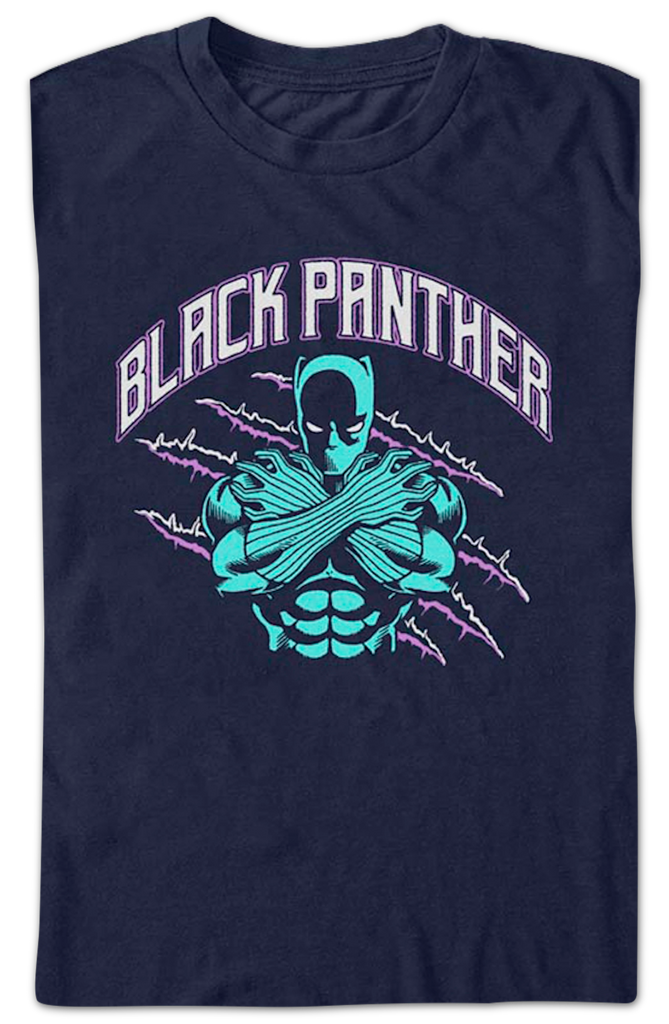 Black Panther Claw Marks Marvel Comics T-Shirt