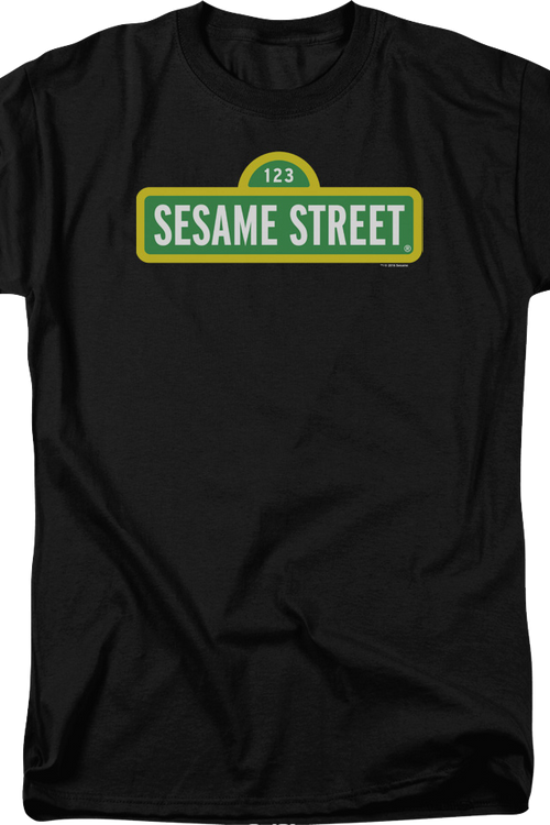 Black Sign Sesame Street T-Shirtmain product image