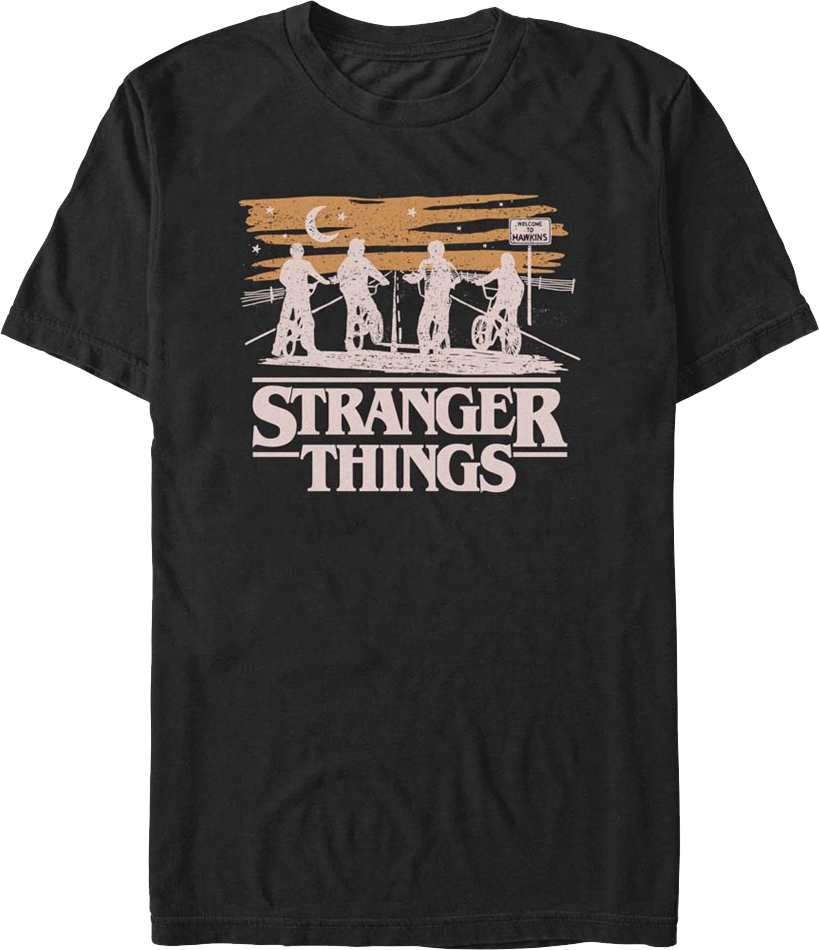 Black Silhouettes Stranger Things T-Shirt