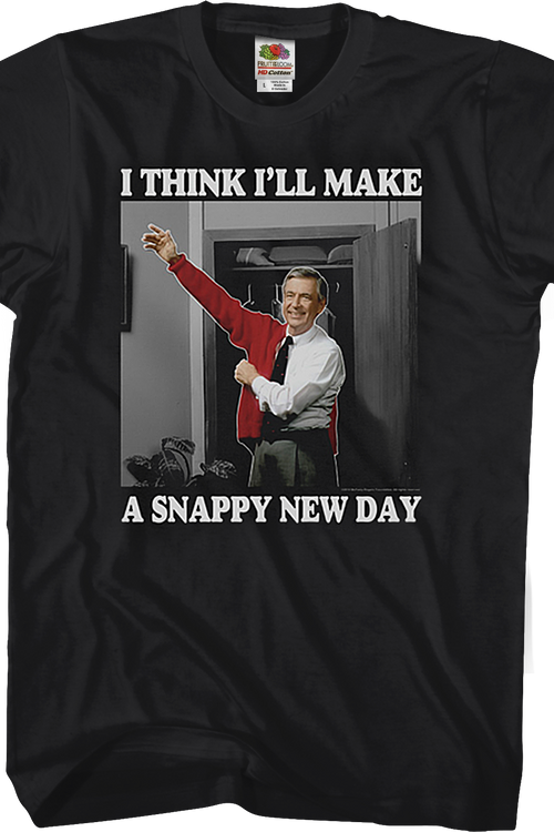 Black Snappy New Day Mr. Rogers T-Shirtmain product image