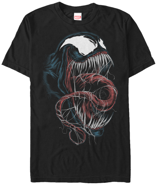 Black Venom T-Shirt: Marvel Comics Mens T-Shirt