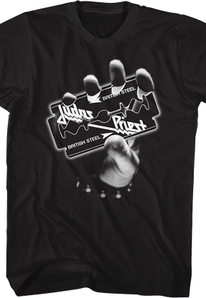 Black & White British Steel Judas Priest T-Shirt