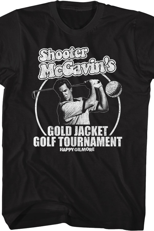 Black & White Shooter McGavin Golf Tournament Happy Gilmore T-Shirtmain product image