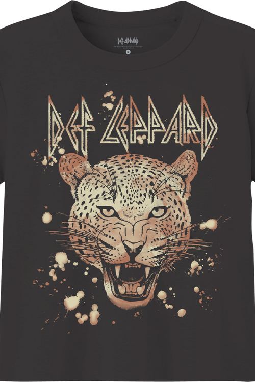 Bleached Leopard Def Leppard Crop Topmain product image