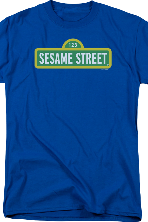 Blue Sign Sesame Street T-Shirtmain product image