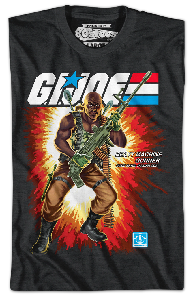 Box Art Roadblock GI Joe T-Shirt