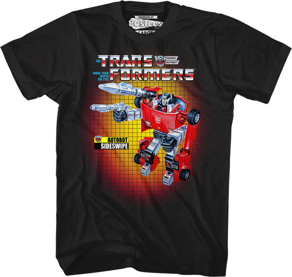 Box Art Sideswipe Transformers T-Shirt