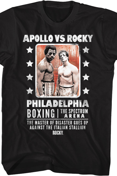 Boxing Poster Apollo vs Rocky T-Shirtmain product image