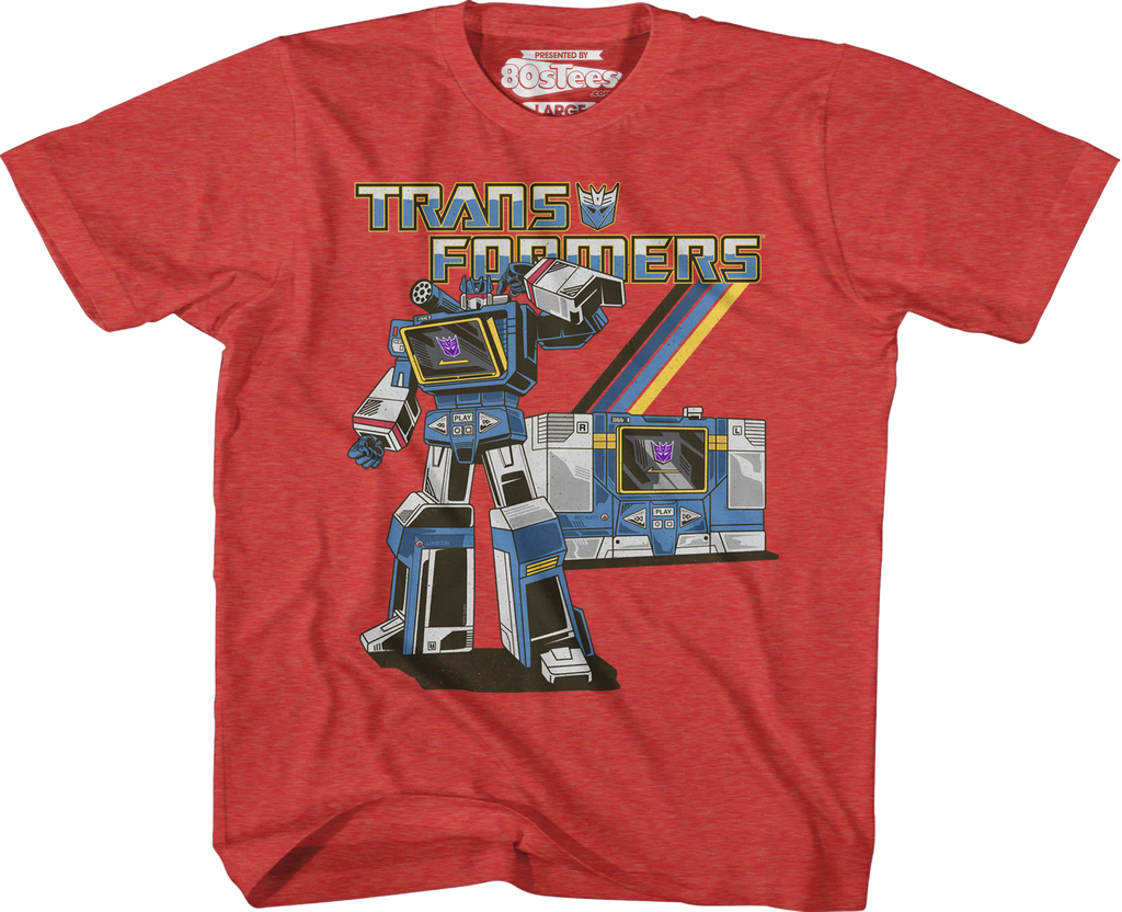 Boys Retro Soundwave Transformers Shirt
