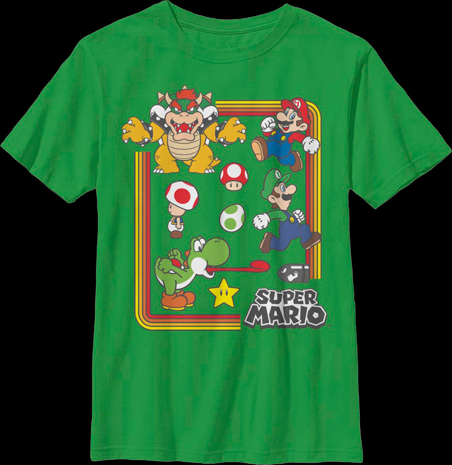 Boys Youth Characters Super Mario Bros. Shirt