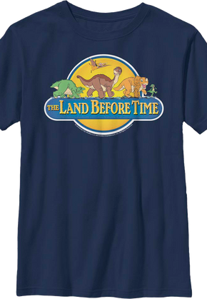 Boys Youth Classic Logo Land Before Time Shirt