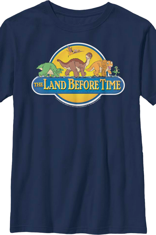 Boys Youth Classic Logo Land Before Time Shirtmain product image