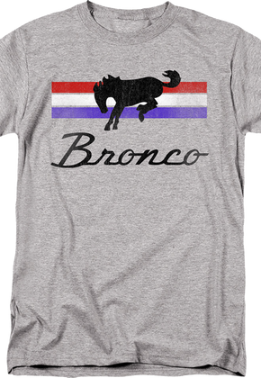 Bronco Red, White & Blue Stripes Ford T-Shirt