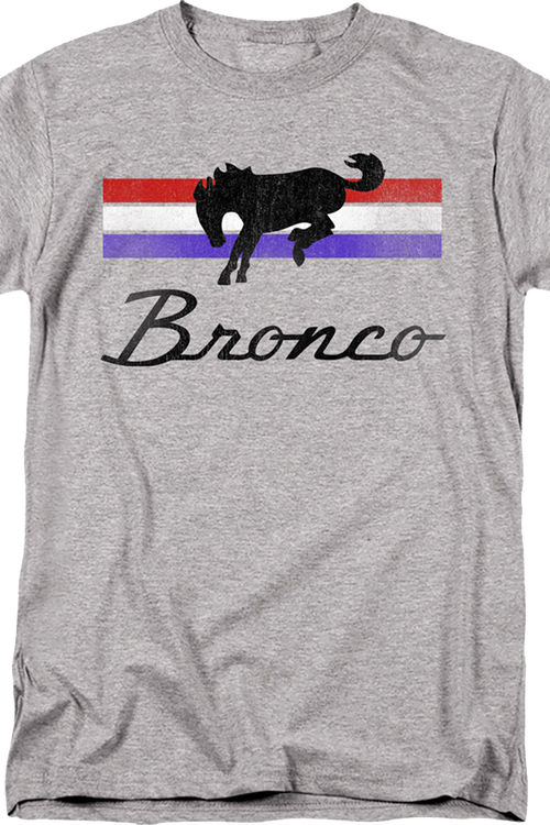 Bronco Red, White & Blue Stripes Ford T-Shirtmain product image