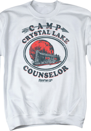 Camp Crystal Lake Counselor Friday the 13th Sweatshirt