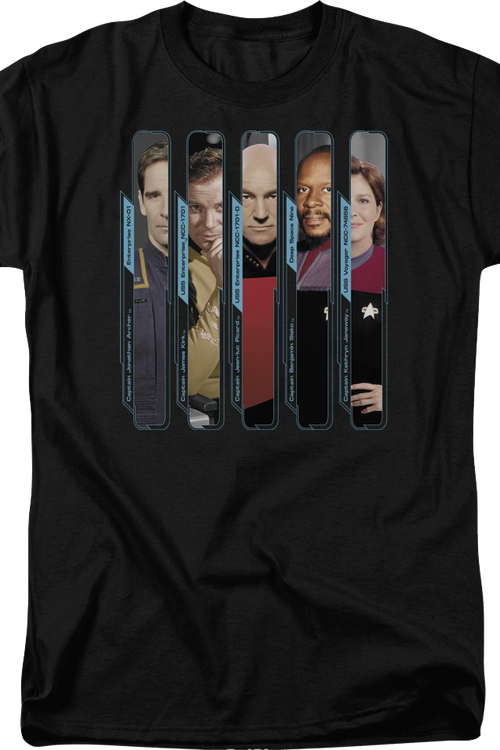 Classic Captains Star Trek T-Shirtmain product image