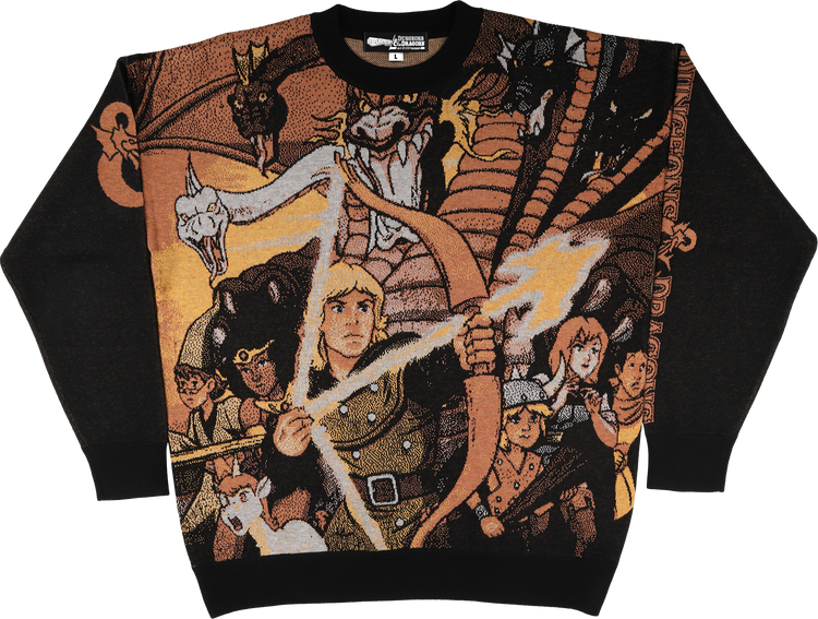 Cartoon Characters Dungeons & Dragons Knitted Sweatermain product image