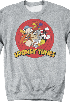 Cast And Logo Looney Tunes Sweatshirt