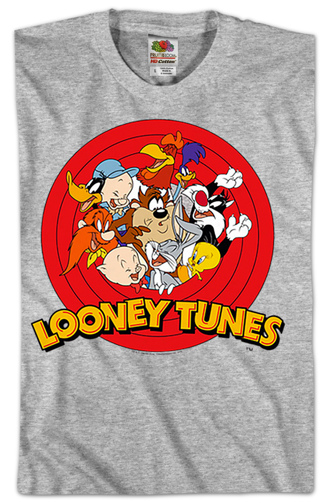 Cast And Logo Looney Tunes T-Shirt