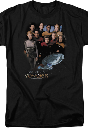 Cast Photo Star Trek Voyager T-Shirt